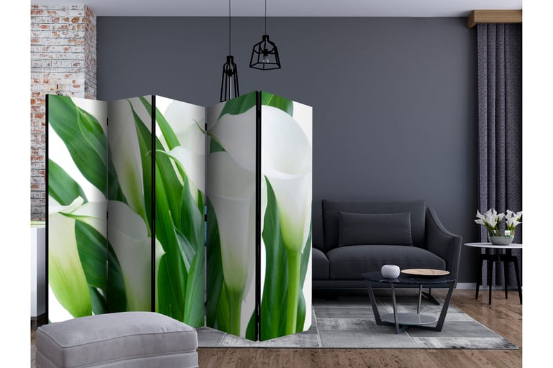 RUMSAVDELARE Bunch of Flowers - Callas II 225x172 cm - Artgeist sp. z o. o. - Inredning & dekor - Dekor & inredningsdetaljer - Rumsavdelare
