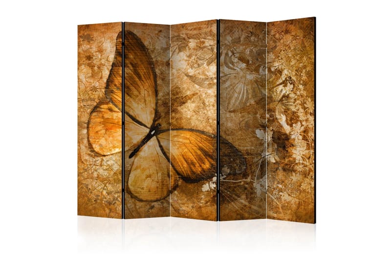Rumsavdelare - butterfly (sepia) II 225x172, Artgeist sp. z o. o.
