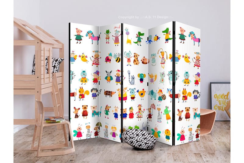 Rumsavdelare Cartoon Pets 225x172 - Artgeist sp. z o. o. - Inredning & dekor - Dekor & inredningsdetaljer - Rumsavdelare