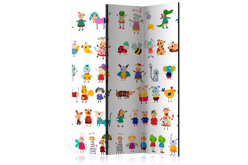 RUMSAVDELARE Cartoon Pets 135x172 - Artgeist sp. z o. o. - Inredning & dekor - Dekor & inredningsdetaljer - Rumsavdelare