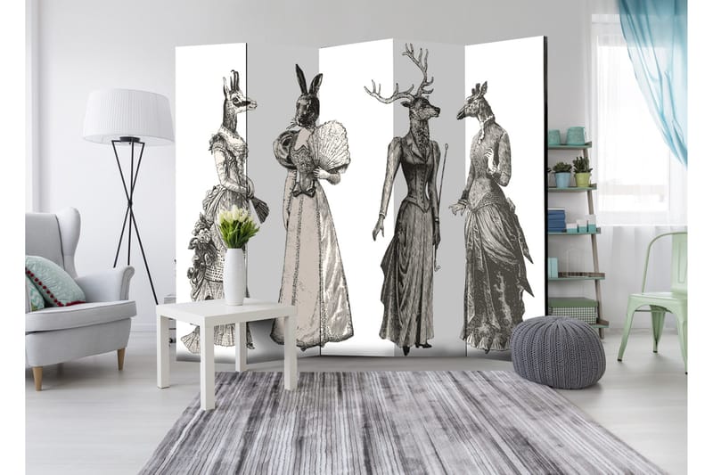 Rumsavdelare Chic Zoo 225x172 - Artgeist sp. z o. o. - Inredning & dekor - Dekor & inredningsdetaljer - Rumsavdelare