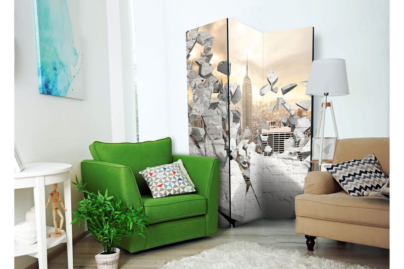 Rumsavdelare City Behind The Wall 135x172 - Artgeist sp. z o. o. - Inredning & dekor - Dekor & inredningsdetaljer - Rumsavdelare