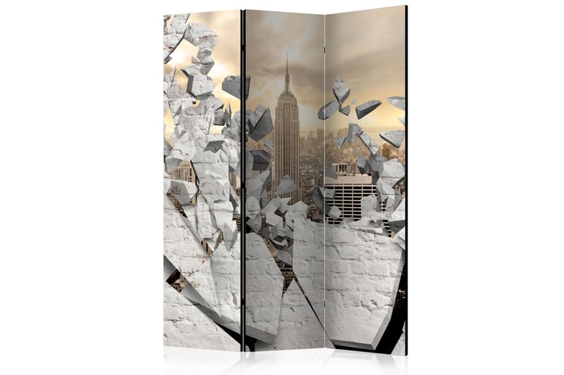 RUMSAVDELARE City Behind The Wall 135x172 - Artgeist sp. z o. o. - Inredning & dekor - Dekor & inredningsdetaljer - Rumsavdelare