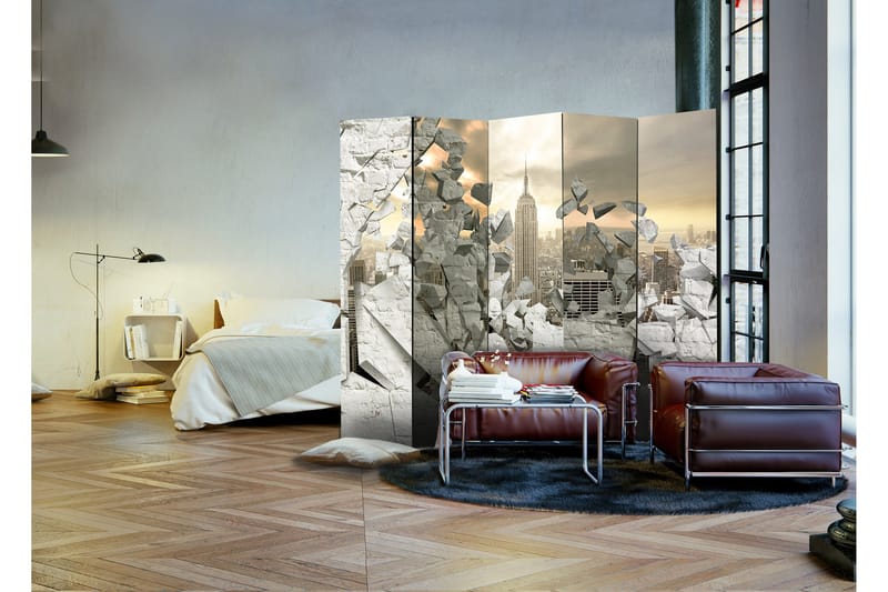 Rumsavdelare City Behind The Wall 225x172 - Artgeist sp. z o. o. - Inredning & dekor - Dekor & inredningsdetaljer - Rumsavdelare