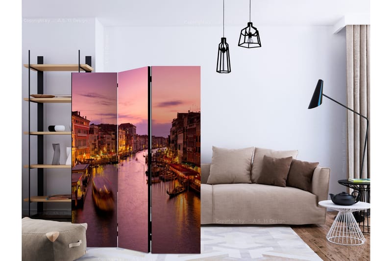 Rumsavdelare City of Lovers, Venice by Night 135x172 cm - Artgeist sp. z o. o. - Inredning & dekor - Dekor & inredningsdetaljer - Rumsavdelare