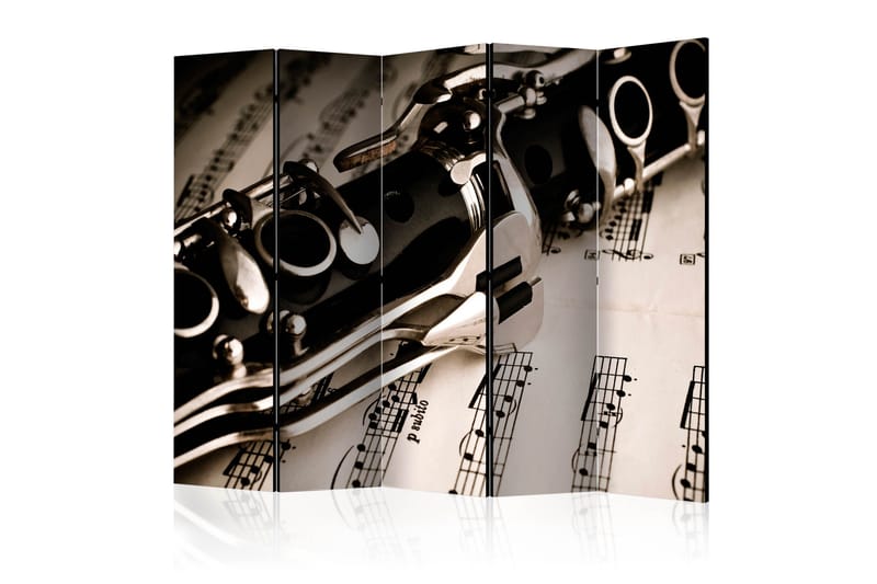 Rumsavdelare - Clarinet and music notes II 225x172, Artgeist sp. z o. o.