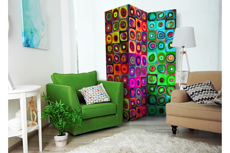 RUMSAVDELARE Colorful Abstract Art 135x172 - Artgeist sp. z o. o. - Inredning & dekor - Dekor & inredningsdetaljer - Rumsavdelare
