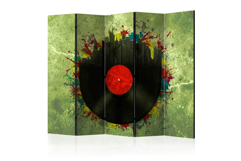 Rumsavdelare - Colorful melodies of the city II 225x172, Artgeist sp. z o. o.