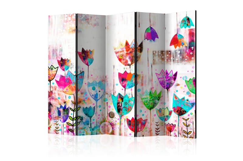 RUMSAVDELARE Colorful Tulips II 225x172 cm - Artgeist sp. z o. o. - Inredning & dekor - Dekor & inredningsdetaljer - Rumsavdelare