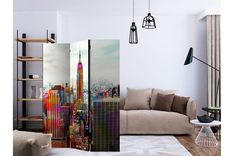 RUMSAVDELARE Colors of New York City 135x172 cm - Artgeist sp. z o. o. - Inredning & dekor - Dekor & inredningsdetaljer - Rumsavdelare
