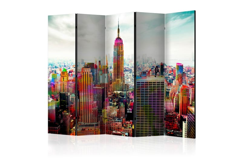 RUMSAVDELARE Colors of New York City II 225x172 cm - Artgeist sp. z o. o. - Rumsavdelare