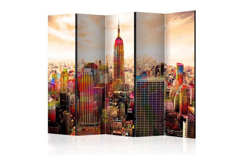 RUMSAVDELARE Colors of New York City III 225x172 cm - Artgeist sp. z o. o. - Rumsavdelare