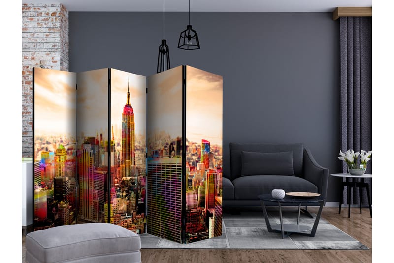 RUMSAVDELARE Colors of New York City III 225x172 cm - Artgeist sp. z o. o. - Rumsavdelare