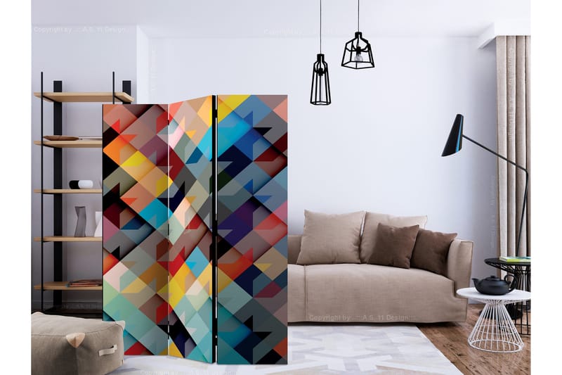 Rumsavdelare - Colour Patchwork 135x172 - Artgeist sp. z o. o. - Inredning & dekor - Dekor & inredningsdetaljer - Rumsavdelare
