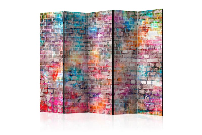 Rumsavdelare - Colourful Brick II 225x172, Artgeist sp. z o. o.