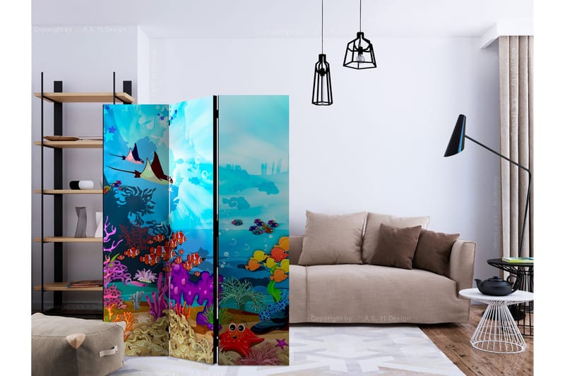 Rumsavdelare - Colourful Fish 135x172 - Artgeist sp. z o. o. - Inredning & dekor - Dekor & inredningsdetaljer - Rumsavdelare