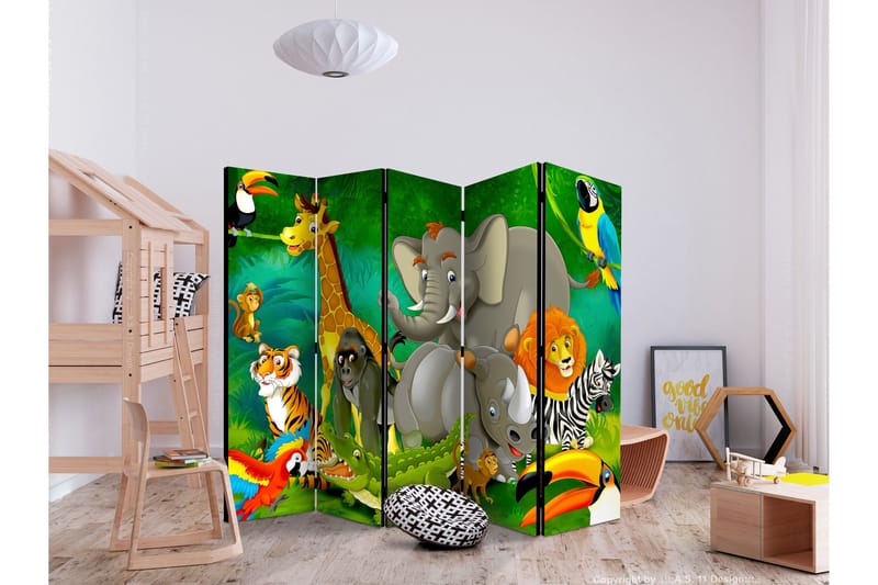 Rumsavdelare Colourful Safari 225x172 - Artgeist sp. z o. o. - Inredning & dekor - Dekor & inredningsdetaljer - Rumsavdelare