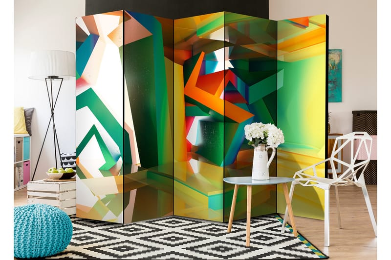 Rumsavdelare Colourful Space 225x172 - Artgeist sp. z o. o. - Inredning & dekor - Dekor & inredningsdetaljer - Rumsavdelare