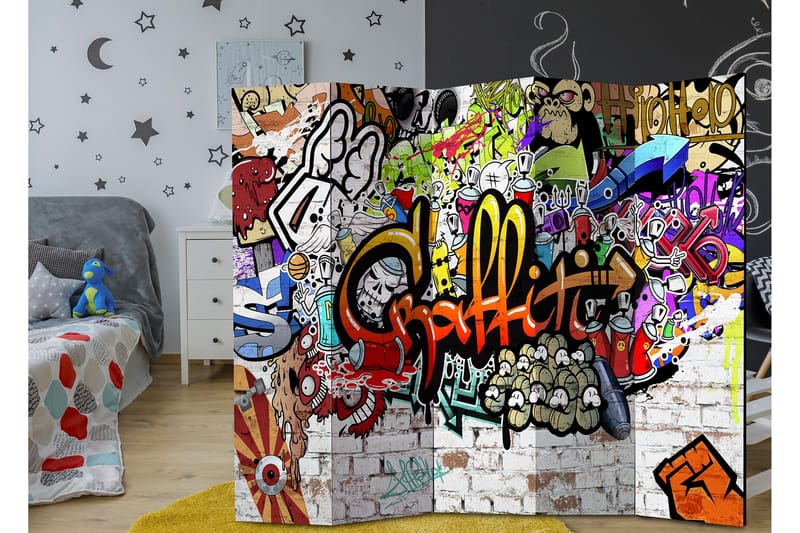 Rumsavdelare Colourful Style 225x172 - Artgeist sp. z o. o. - Inredning & dekor - Dekor & inredningsdetaljer - Rumsavdelare