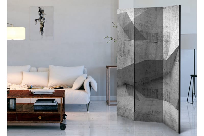 Rumsavdelare Concrete Geometry 135x172 - Artgeist sp. z o. o. - Inredning & dekor - Dekor & inredningsdetaljer - Rumsavdelare