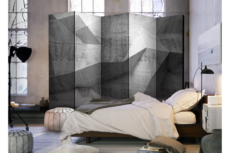 Rumsavdelare Concrete Geometry 225x172 - Artgeist sp. z o. o. - Inredning & dekor - Dekor & inredningsdetaljer - Rumsavdelare