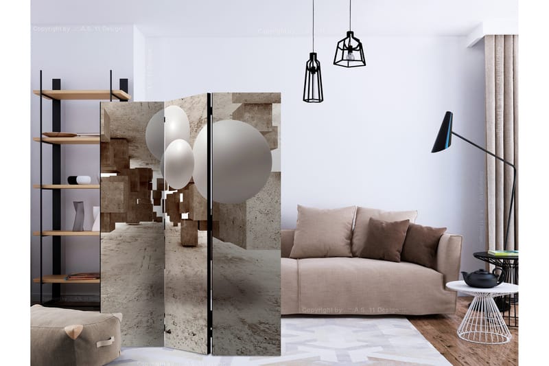 Rumsavdelare - Concrete Maze 135x172 - Artgeist sp. z o. o. - Inredning & dekor - Dekor & inredningsdetaljer - Rumsavdelare