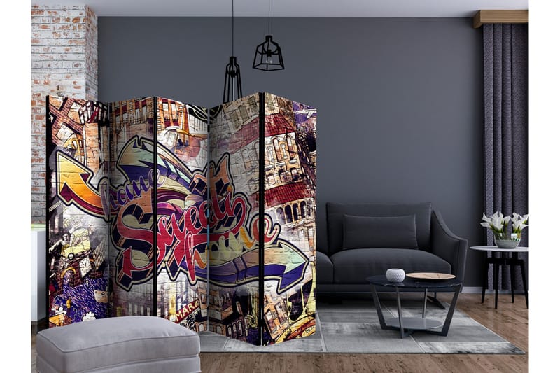 Rumsavdelare - Cool Graffiti II 225x172 - Artgeist sp. z o. o. - Inredning & dekor - Dekor & inredningsdetaljer - Rumsavdelare