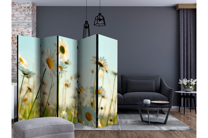 RUMSAVDELARE Daisies - Spring Meadow II 225x172 cm - Artgeist sp. z o. o. - Inredning & dekor - Dekor & inredningsdetaljer - Rumsavdelare