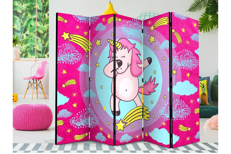 Rumsavdelare Dancing Unicorn II 225x172 cm - Artgeist sp. z o. o. - Inredning & dekor - Dekor & inredningsdetaljer - Rumsavdelare