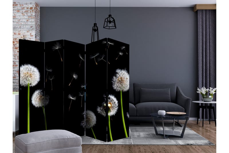 Rumsavdelare - Dandelions in the wind II 225x172 - Artgeist sp. z o. o. - Inredning & dekor - Dekor & inredningsdetaljer - Rumsavdelare