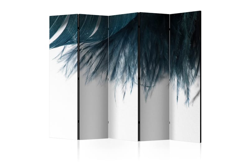 RUMSAVDELARE Dark Blue Feather 225x172 - Artgeist sp. z o. o. - Inredning & dekor - Dekor & inredningsdetaljer - Rumsavdelare