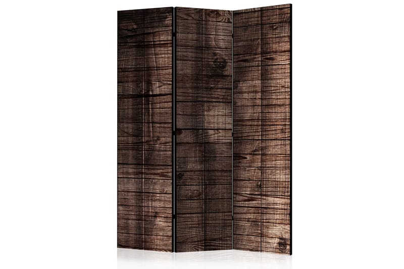 RUMSAVDELARE Dark Brown Boards 135x172 cm - Artgeist sp. z o. o. - Rumsavdelare