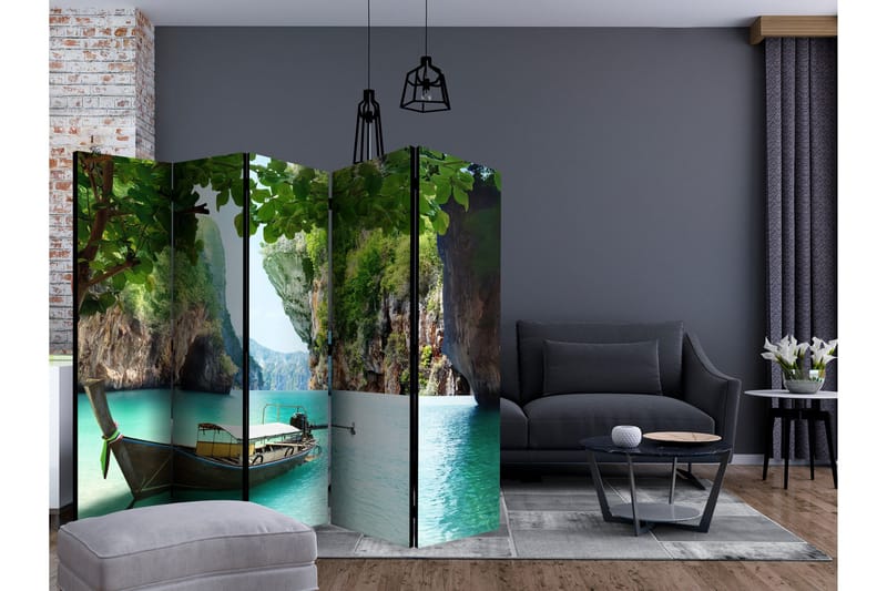 Rumsavdelare - Desolate boat II 225x172 - Artgeist sp. z o. o. - Inredning & dekor - Dekor & inredningsdetaljer - Rumsavdelare