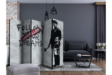 Rumsavdelare - Dreams Cancelled (Banksy) II 225x172 - Artgeist sp. z o. o. - Inredning & dekor - Dekor & inredningsdetaljer - Rumsavdelare