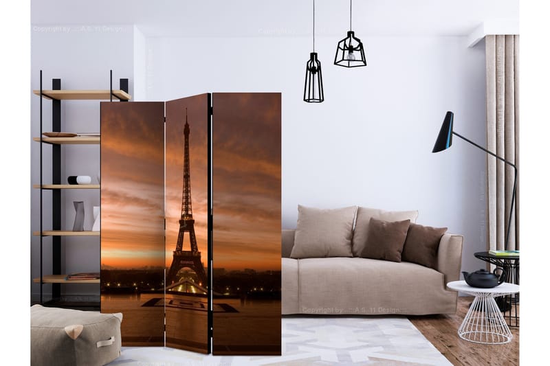 Rumsavdelare - Eiffel tower at dawn 135x172 - Artgeist sp. z o. o. - Inredning & dekor - Dekor & inredningsdetaljer - Rumsavdelare