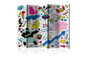 Rumsavdelare Energetic Panda II 225x172 cm - Artgeist sp. z o. o. - Inredning & dekor - Dekor & inredningsdetaljer - Rumsavdelare