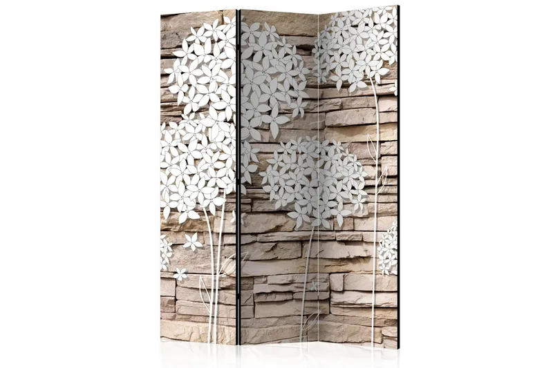 Rumsavdelare - Flowers on the Stone 135x172 - Artgeist sp. z o. o. - Inredning & dekor - Dekor & inredningsdetaljer - Rumsavdelare