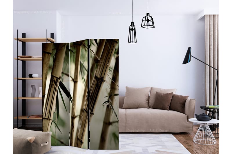 Rumsavdelare Fog and Bamboo Forest 135x172 cm - Artgeist sp. z o. o. - Inredning & dekor - Dekor & inredningsdetaljer - Rumsavdelare