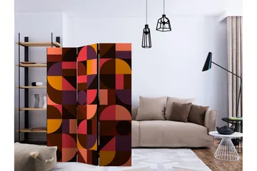 Rumsavdelare Geometric Mosaic Red 135x172 cm - Artgeist sp. z o. o. - Inredning & dekor - Dekor & inredningsdetaljer - Rumsavdelare