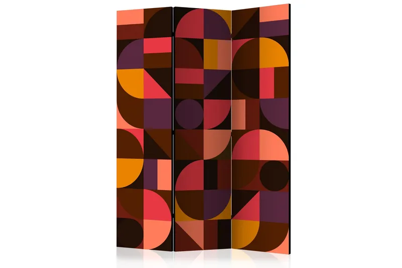 Rumsavdelare Geometric Mosaic Red 135x172 cm - Artgeist sp. z o. o. - Inredning & dekor - Dekor & inredningsdetaljer - Rumsavdelare