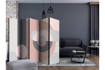 Rumsavdelare - Geometric Wreath (Pink) II 225x172 - Artgeist sp. z o. o. - Inredning & dekor - Dekor & inredningsdetaljer - Rumsavdelare