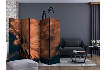 Rumsavdelare - Gerbera in bronze II 225x172 - Artgeist sp. z o. o. - Inredning & dekor - Dekor & inredningsdetaljer - Rumsavdelare