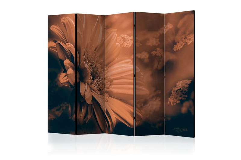 Rumsavdelare - Gerbera in bronze II 225x172, Artgeist sp. z o. o.