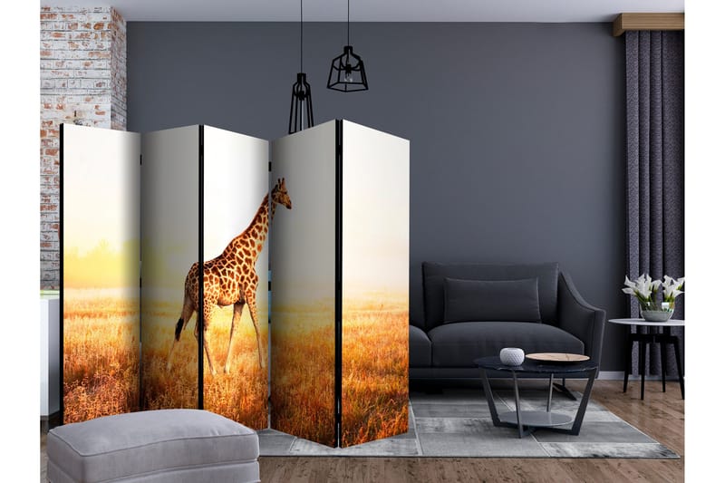 Rumsavdelare Giraffe - Walk II 225x172 cm - Artgeist sp. z o. o. - Inredning & dekor - Dekor & inredningsdetaljer - Rumsavdelare