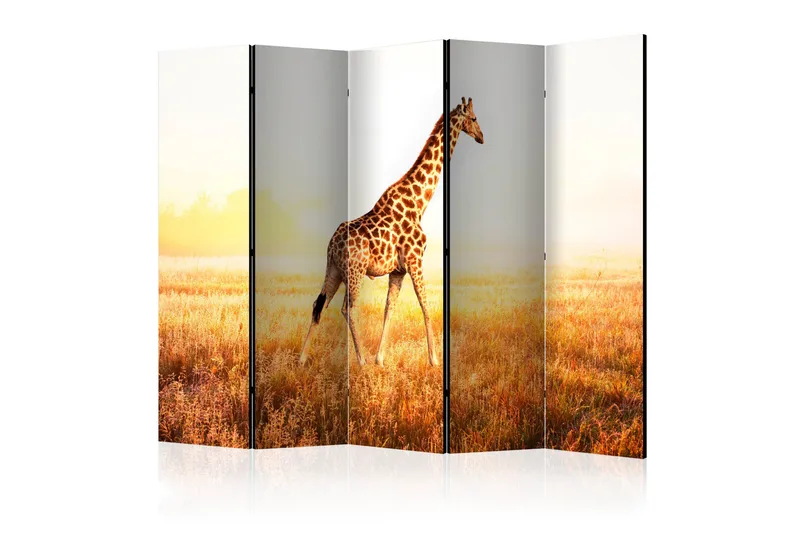 Rumsavdelare Giraffe - Walk II 225x172 cm - Artgeist sp. z o. o. - Inredning & dekor - Dekor & inredningsdetaljer - Rumsavdelare
