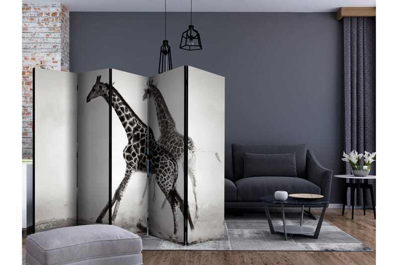 Rumsavdelare - Giraffes II 225x172 - Artgeist sp. z o. o. - Inredning & dekor - Dekor & inredningsdetaljer - Rumsavdelare
