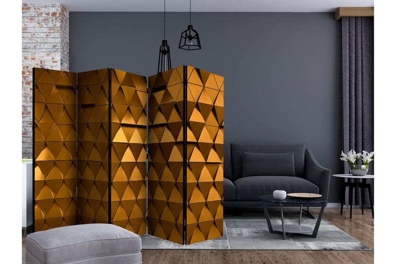 Rumsavdelare - Golden Armour II 225x172 - Artgeist sp. z o. o. - Inredning & dekor - Dekor & inredningsdetaljer - Rumsavdelare