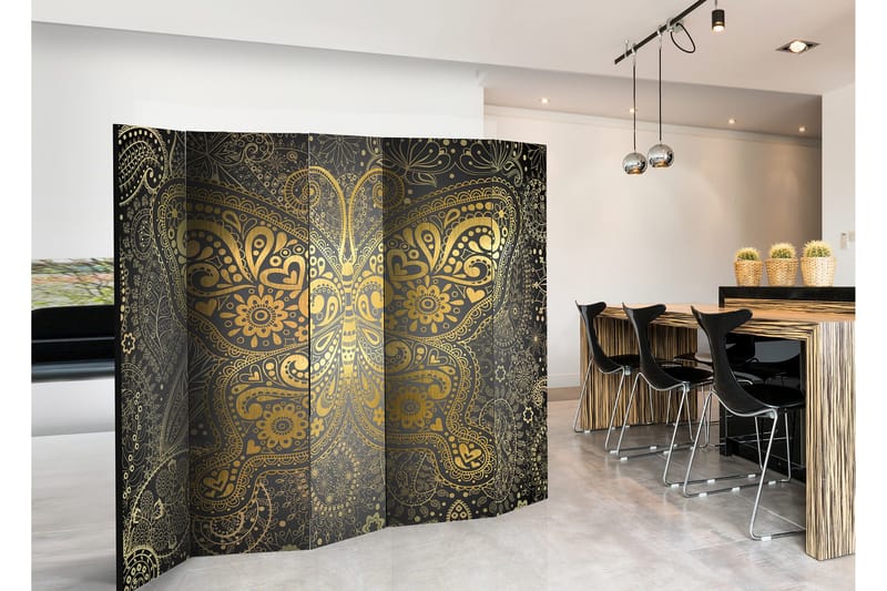 Rumsavdelare Golden Butterfly 225x172 - Artgeist sp. z o. o. - Inredning & dekor - Dekor & inredningsdetaljer - Rumsavdelare