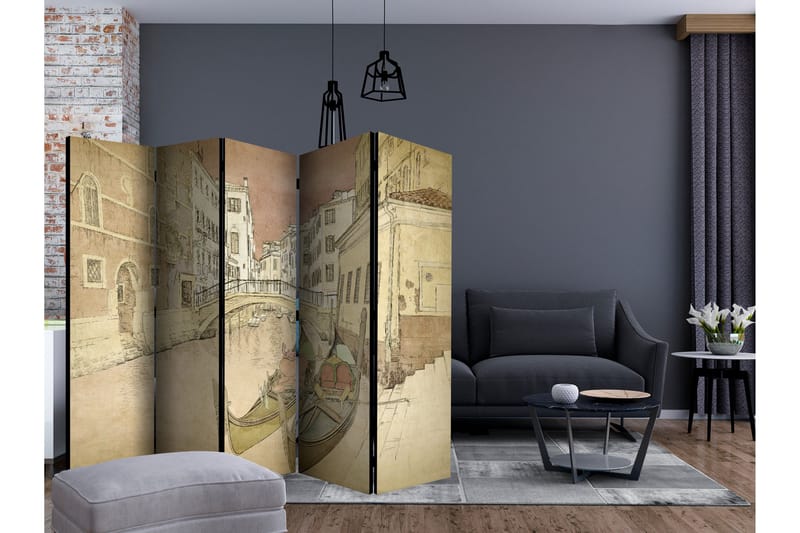 Rumsavdelare - Gondolas in Venice II 225x172 - Artgeist sp. z o. o. - Inredning & dekor - Dekor & inredningsdetaljer - Rumsavdelare