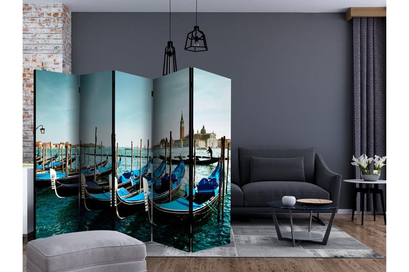 Rumsavdelare Gondolas on the Grand Canal 225x172 cm - Artgeist sp. z o. o. - Inredning & dekor - Dekor & inredningsdetaljer - Rumsavdelare